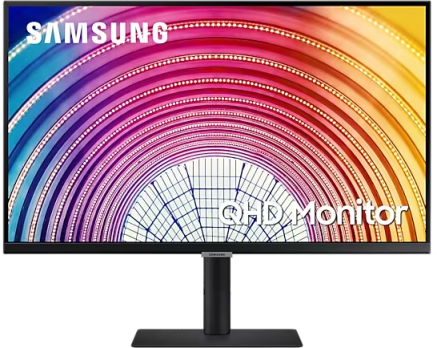 Монитор Samsung - 27" LS27A600NWN Monitor, IPS, 75Hz, 5mc, QHD (2560x1440), HDMI+DP, Black