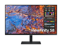 Монитор Samsung - 32" LS32B800PXMXUE Monitor, IPS, 60Hz, 5mc, UHD (3840x2160), HDMI+DP+Type C, Black