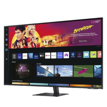 Samsung - 43" LS43BM700UMXUE Monitor, VA, 60Hz, 5mc, UHD (3840x2160), HDMI+Type C, Black