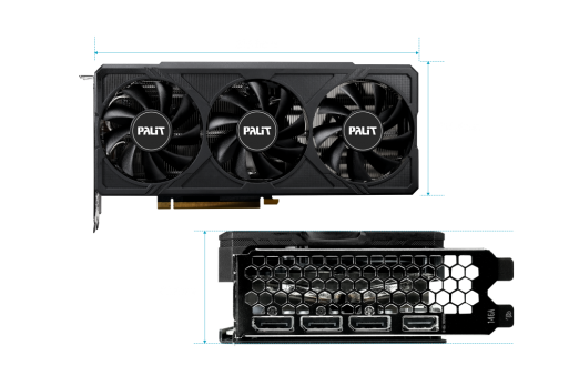 Palit - 16GB GeForce RTX4060Ti JETSTREAM GDDR6X 128bit 3-DP HDMI