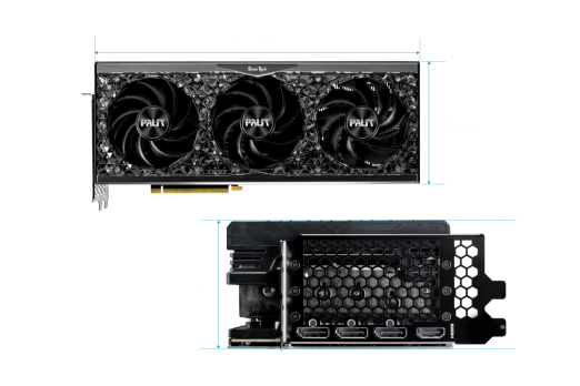 Palit - 16GB GeForce RTX4080 GameRock OMNI BLACK GDDR6 256bit 3-DP HDMI