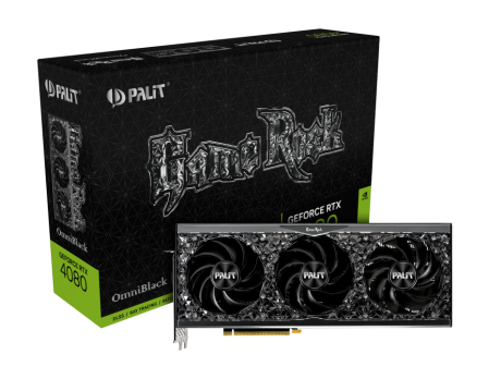 Palit - 16GB GeForce RTX4080 GameRock OMNI BLACK GDDR6 256bit 3-DP HDMI