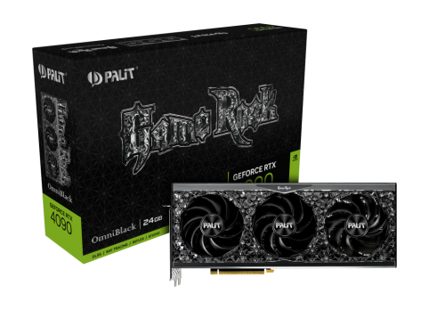 Palit - 24GB GeForce RTX4090 GameRock OMNI BLACK GDDR6 384bit 3-DP HDMI