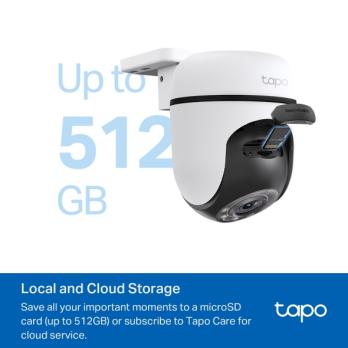 Уличная поворотно-наклонная Wi-Fi камера видеонаблюдения Tip-Link Tapo C510W 3MP 2K