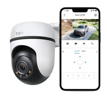 Уличная поворотно-наклонная Wi-Fi камера видеонаблюдения Tip-Link Tapo C510W 3MP 2K