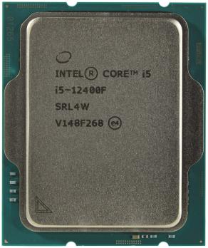 Intel-Core i5 - 12400F, 2.7 GHz, 18MB, oem, LGA1700, Alder Lake