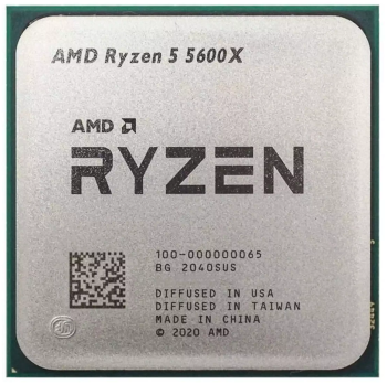 AMD Ryzen™ 5 Vermeer 5600X - 3.7 GHz, 6 cores/12 threads, No GPU, AM4 (100-000000065), oem