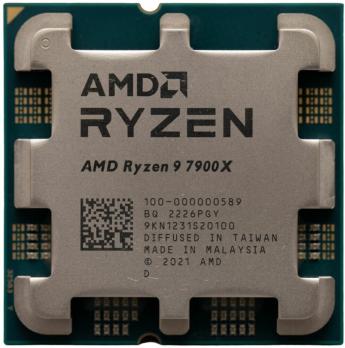 AMD Ryzen™ 9 Raphael 7900X - 4.7 GHz, 12 cores/24 threads, GPU, AM5 (100-000000589)