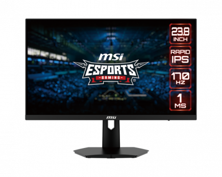 MSI - 24" G244F Gaming Monitor, IPS, 1mc, 170hz, FHD (1920x1080), HDMI+DP, Black