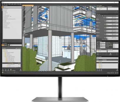 HP - 24" Z24n G3 Monitor, IPS, 4mc, 60Hz, FHD (1920x1080), HDMI, DisplayPort, Silver (1C4Z5AA)