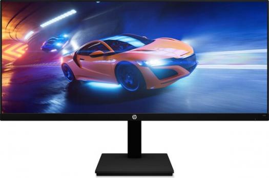HP - 34" X34 Gaming Monitor, IPS, 1mc, 165Hz, WQHD (3440x1440) 4K, HDMI, DisplayPort, Black (2V7W6AA)