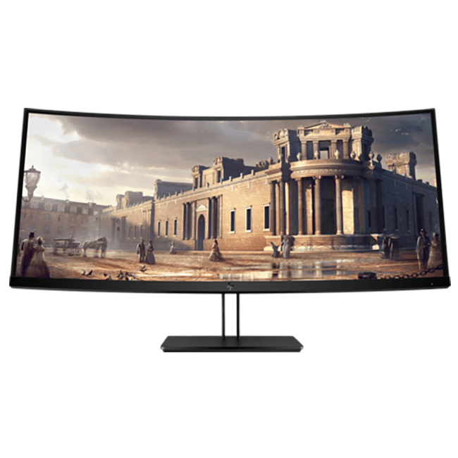 HP - 38" Z38c Curved Monitor, IPS, 5mc, 60Гц, UHD (3840x1600), HDMI, DisplayPort, TypeC, Silver (Z4W65A4)
