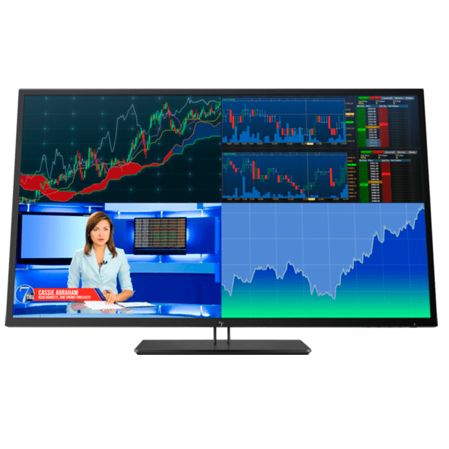 HP - 43" Z43 4K UHD Monitor, IPS, 6mc, 60Hz, UHD (3840 x 2160), HDMI, DisplayPort, TypeC, Silver (1AA85A4)