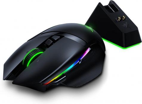 Razer Basilisk ultimate wireless gaming mouse with charging dock