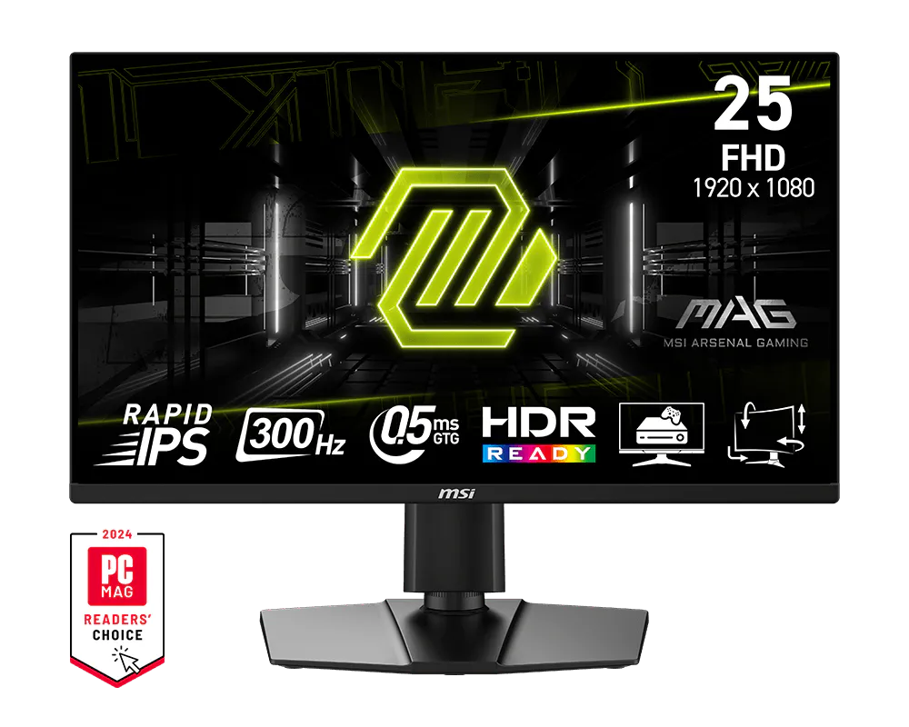 Mонитор MSI MAG 255PXF / 25" / 300Hz / FULLHD / IPS / 0.5ms / HDR Ready