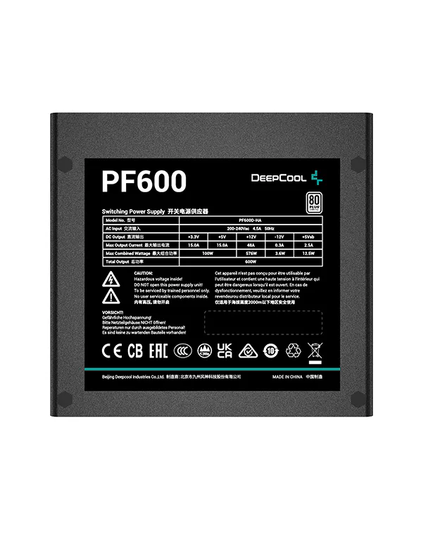 Блок питания DeepCool PF600 (600W / 80 PLUS)